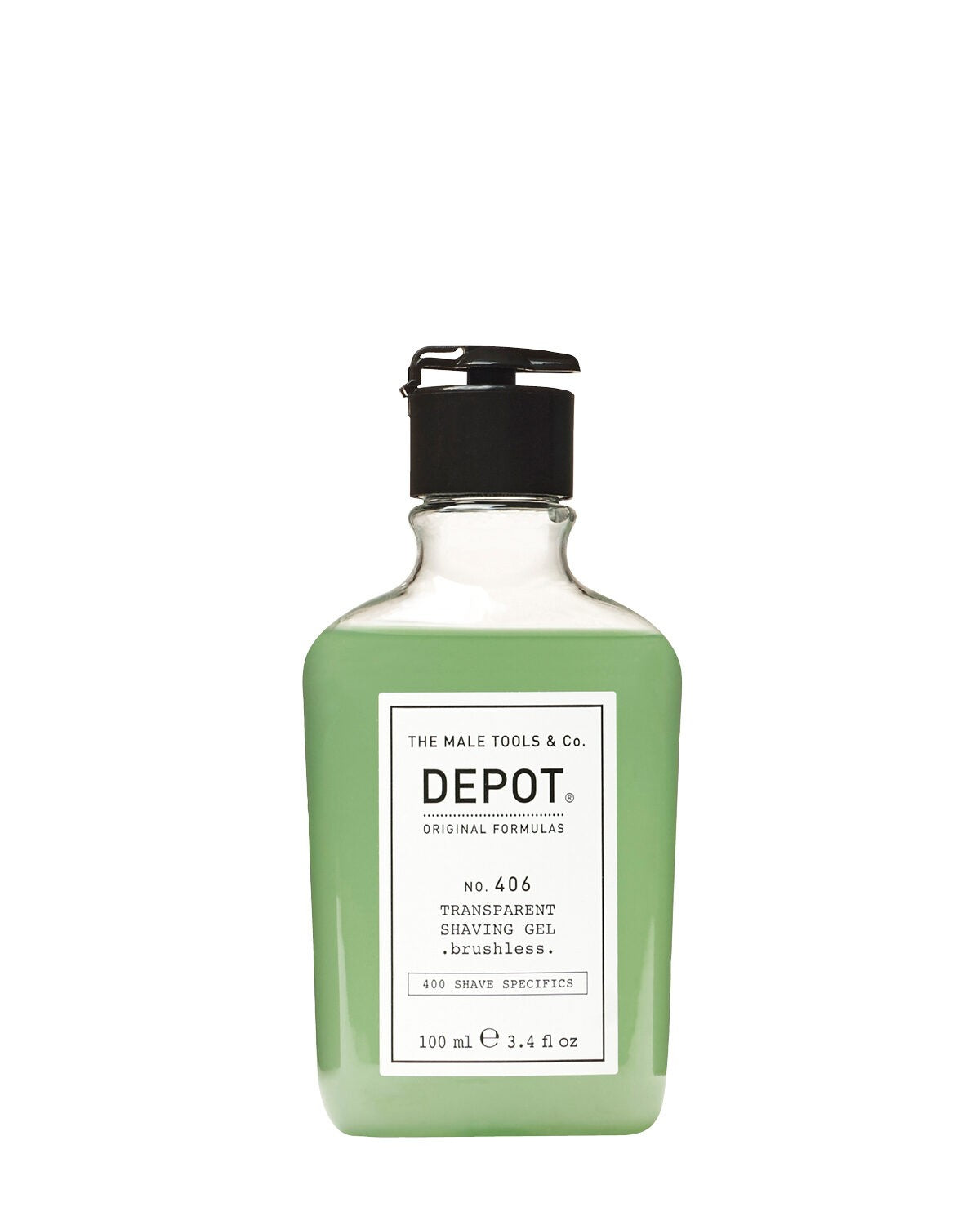 NO. 406 TRANSPARENT SHAVING GEL BRUSHLESS