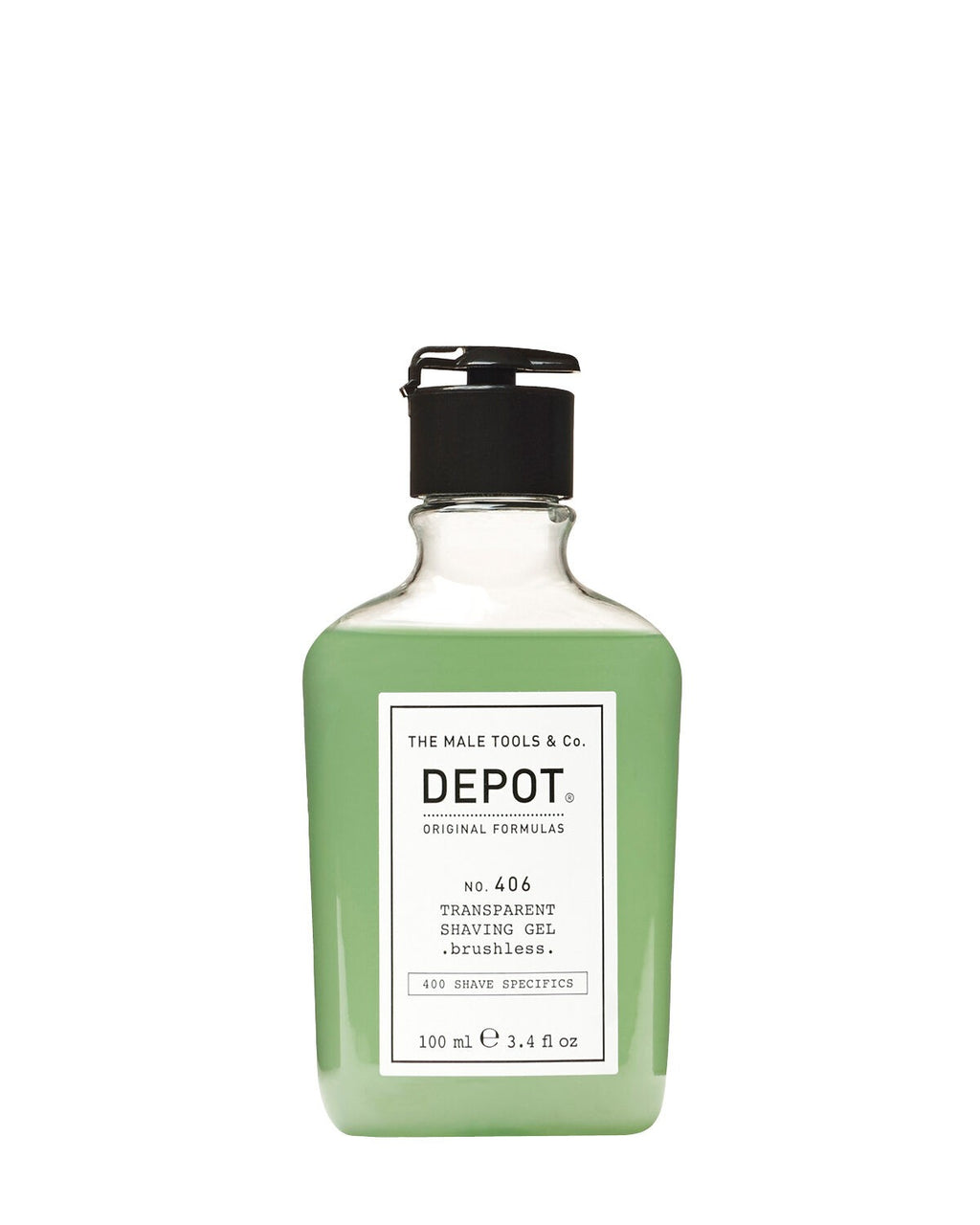 NO. 406 TRANSPARENT SHAVING GEL BRUSHLESS